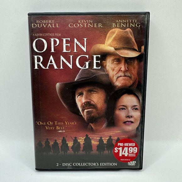 Open Range 2 Disc Collectors Edition DVD R Robert Duvall Kevin Costner - Picture 1 of 3